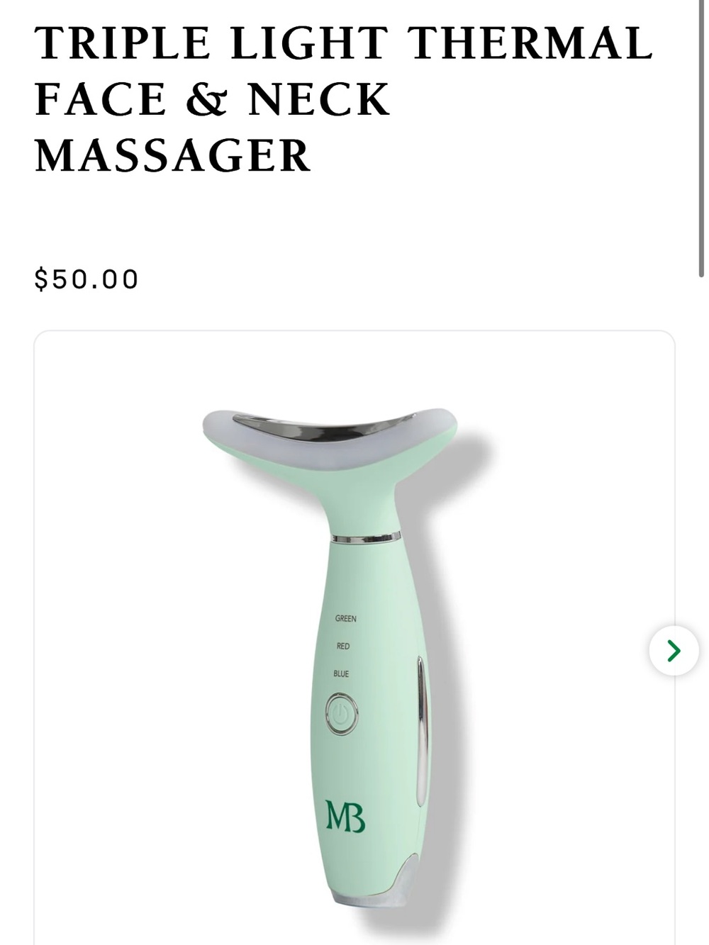 Mario Badescu Triple-Light Thermal Face & Neck Massager